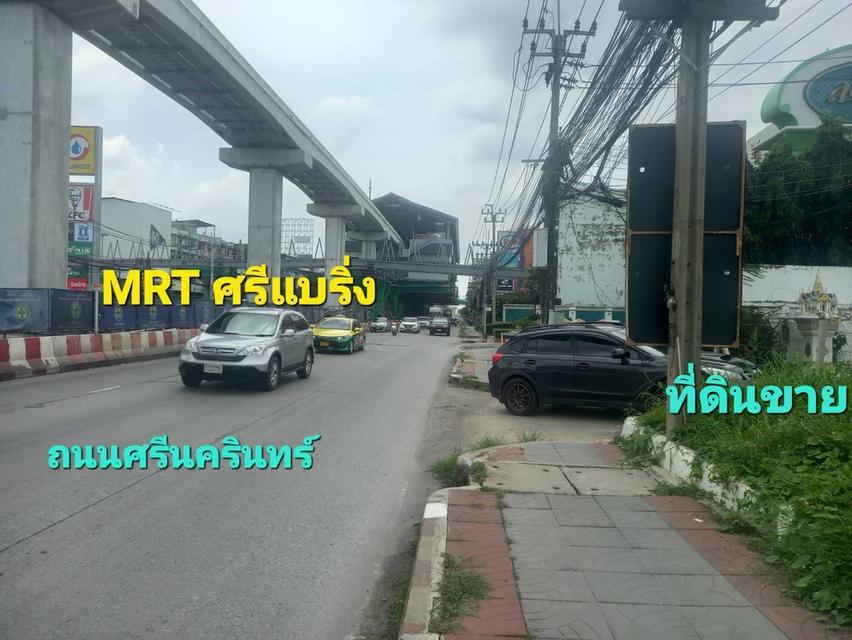 ขายที่ดิน 3 ไร่เศษ ติดถนนศรีนครินทร์ ใกล้สถานีศรีแบริ่งเพียง 80ม. 1