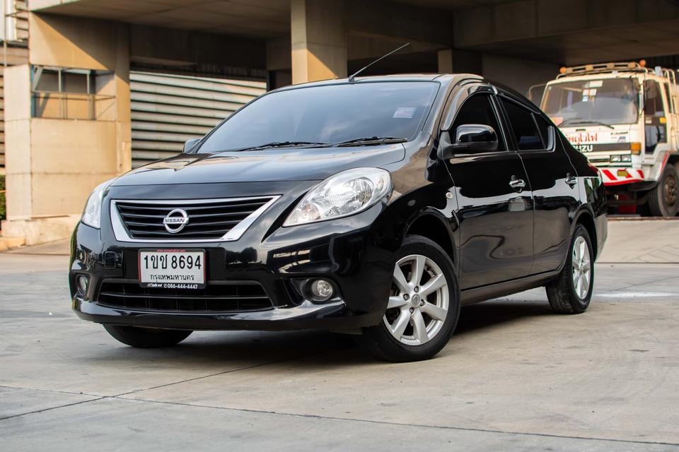ปี 2012 Nissan Almera 1.2VL A/T สีดำ ส่งฟรีทั่วประเทศ 1