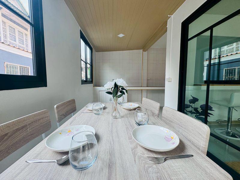 หมู่บ้านพฤกษา14B วัดลาดปลาดุก บางบัวทองทาวน์เฮาส์ 2 ชั้น หลังมุม 8