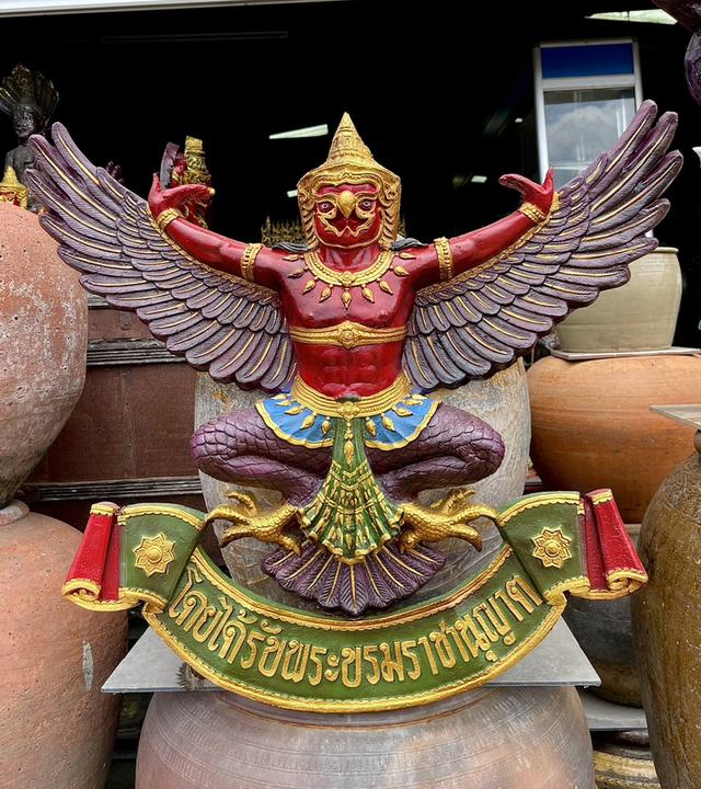 พญาครุฑ รูปหล่อองค์ครุฑ ครุฑองค์ใหญ่ ขนาด70ซม ครุฑแขวนผนัง