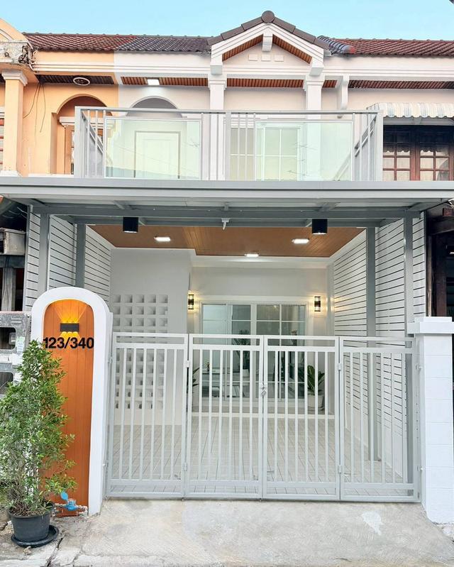 หมู่บ้านนันทนาการ์เด้น2 ท่าอิฐ-รัตนาธิเบศร์นนทบุรี ทาวน์เฮ้าส์ 2 ชั้น ตกแต่งใหม่ พร้อมอยู่ 1