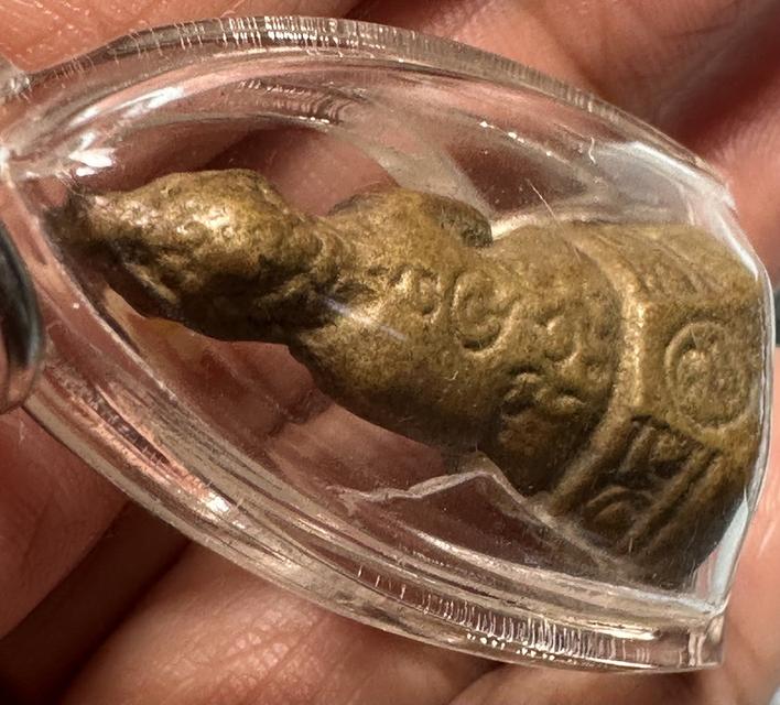 พระกริ่งเชียงแสน หลวงพ่อเงิน วัดดอนยายหอม รุ่นแรก ปี 2500 เลี่ยมเดิม รูปที่ 6