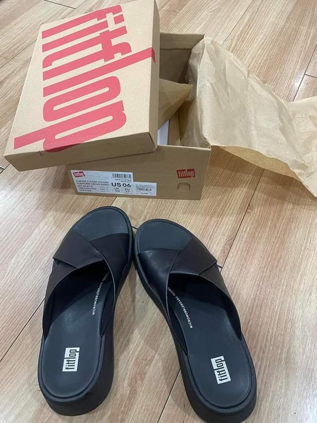 FITFLOP F-MODE FOLDED-LEATHER CROSS 1