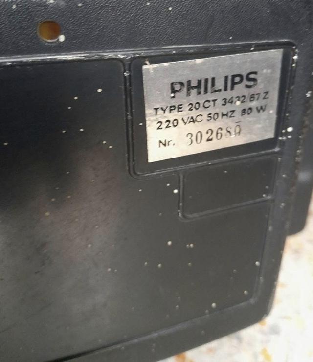 โทรทัศน์เก่าปี ยี่ห้อ Philips คลาสิค วินเทจลายไม้สวย รูปที่ 6