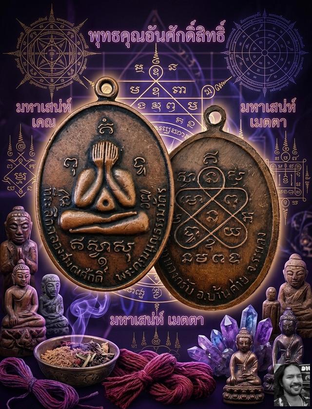 เหรียญปิดตา หลวงพ่อสาคร วัดหนองกรับ รุ่นแรก ปี 2524 เนื้อทองแดง