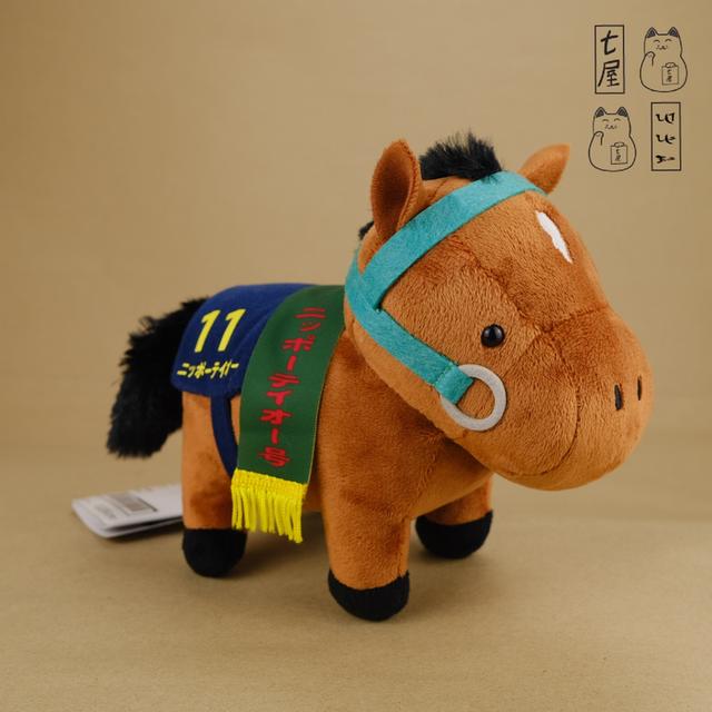 ตุ๊กตา ต้าวอ้วน ม้าแข่ง。นิปโป・เทย์โอ・=͟͟͞🏇💨 Nippo Teio・Standard 18 cm ✅ SK Japan・Thoroughbred Collection Plush 22・Dai-yon-kai・Mile Championship 1987 รูปที่ 5