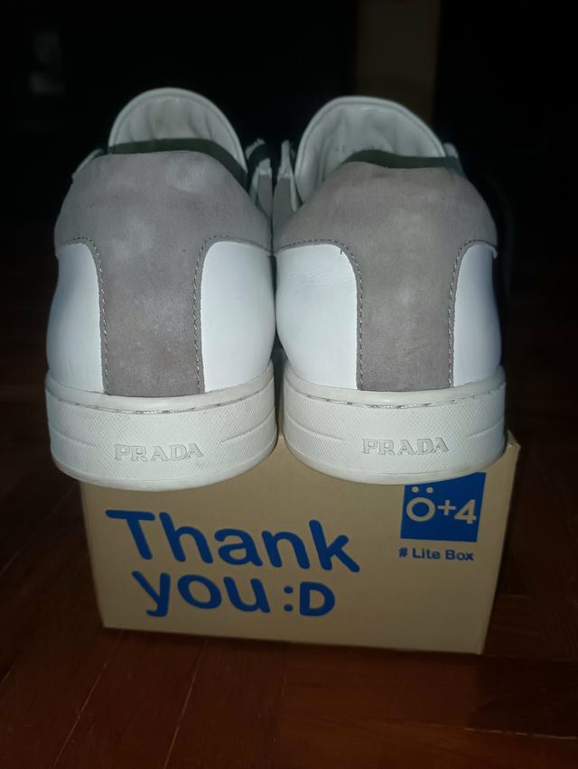รองเท้าPRADA White Leather รูปที่ 6
