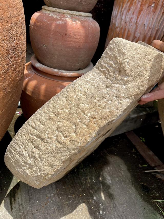 โม่แป้งโบราณ โม่หินโบราณ เครื่องบดแป้งหินแกรนิต ชุดใหญ่ 5