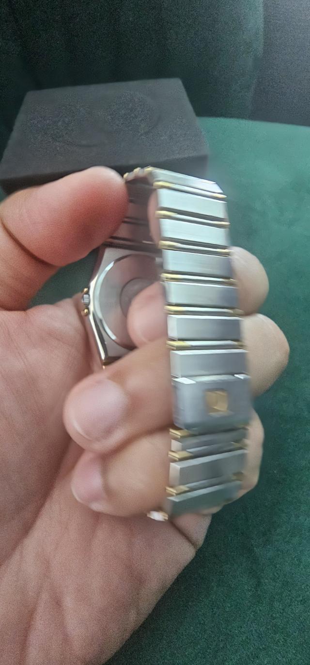 Omega Constellation Day Date Two Tone Stainless Steel Watch 4