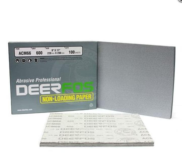 กระดาษทรายขัดแห้ง DEERFOS AAM66 9นิ้วx11นิ้ว เกาหลี 1
