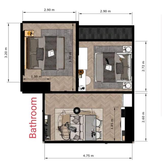 SPECIAL PROMOTION!ปรับลดราคาพิเศษเหลือเพียง 4.39 ล้านบาท! (จากปกติ 4.69 ล้านบาท) Life sukhumvit48 2ห้องนอน 1น้ำ 17