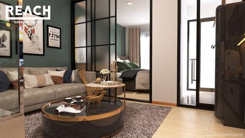 Your Affordable Urban Escape Awaits Welcome to Reach Sukhumvit 107 – just 1.4 km from BTS Bearing 4