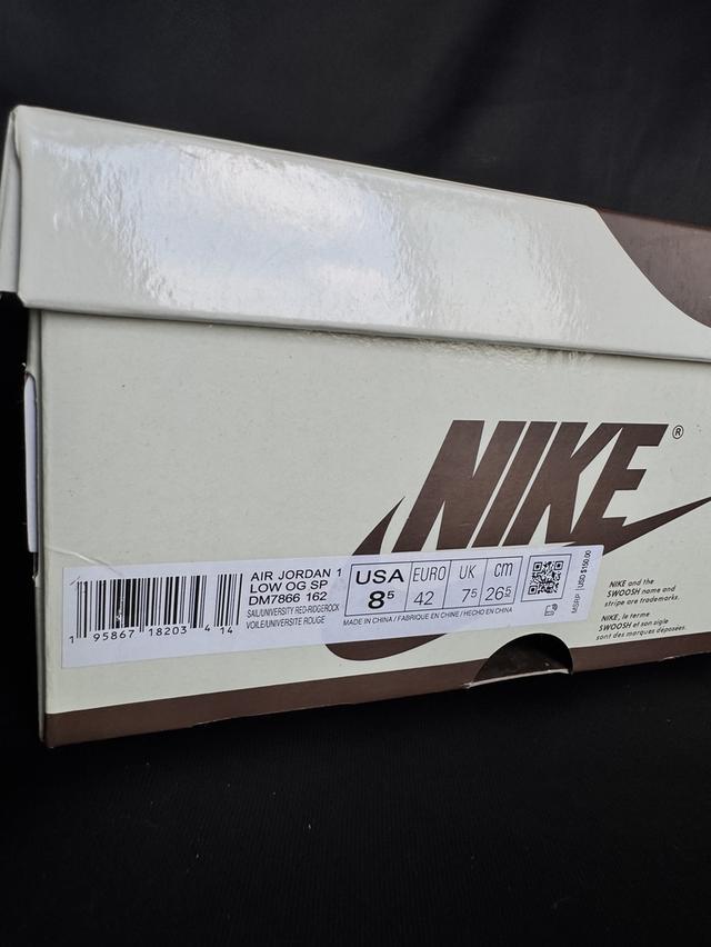 Nike Air Jordan 1 Low Travis Scott Reverse Mocha Brown White DM7866-162 รูปที่ 12