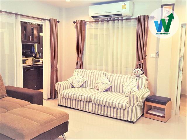 บ้านให้เช่าหลังมุม 3 ห้องนอน 3 ห้องน้ำ 3 แอร์ 2 ที่จอดรถ ตกแต่งสวยมาก พร้อมเฟอร์นิเจอร์ ใกล้รถไฟฟ้าสถานีคปอ.