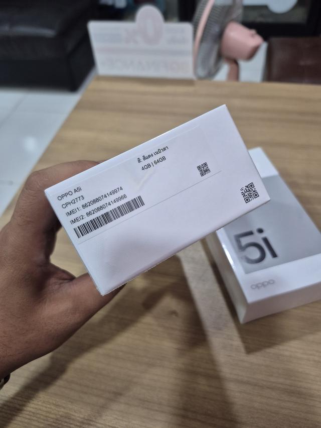 OPPO A5i  (สินค้ามือ1)สินค้าของแท้ ล้างสต็อกสีแดงประกันศูนย์oppo 1ปีเต็มRam4+Rom64   ราคา2,690฿🔺️ รูปที่ 2