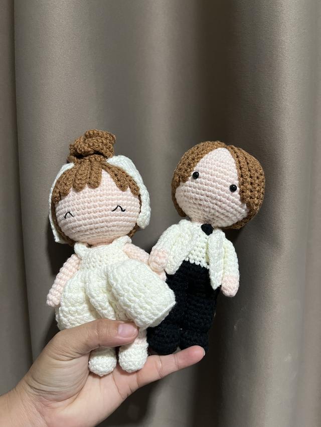 ตุ๊กตาบ่าวสาว ไหมพรม ตุ๊กตาคู่รัก รูปที่ 5