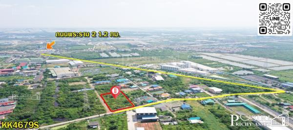 ขายที่สวยสีม่วง 2 ไร่เศษ ใกล้พระราม 2 ถนน 2 ด้าน ในราคาที่ดีที่สุด เพียงไร่ละ 3 ล้าน - KK4679S 5