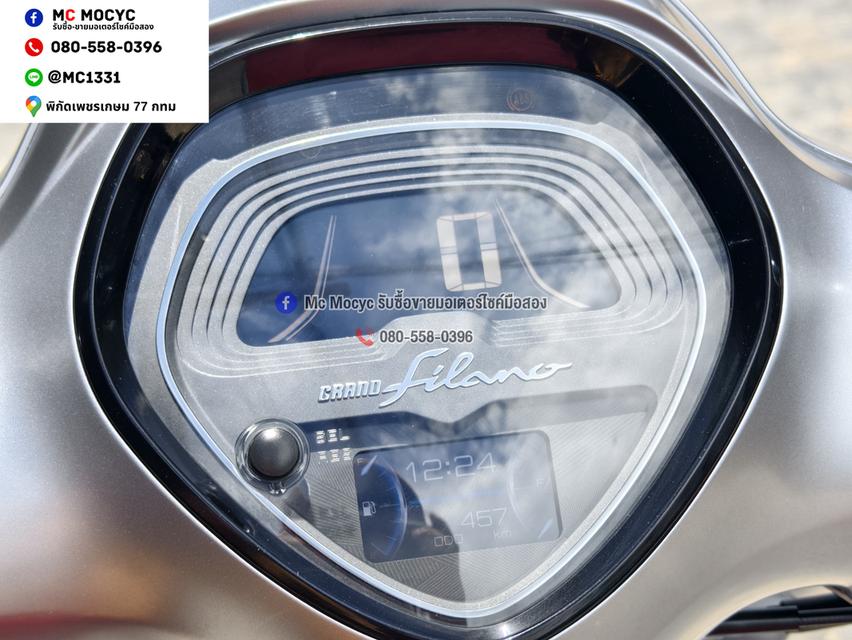 Grand Filano Hybrid 2024 วิ่ง400โล รุ่นTOPกุญแจรีโมทบุคเซอวิสครบรถบ้านแท้มือเดียว NO1491 รูปที่ 6