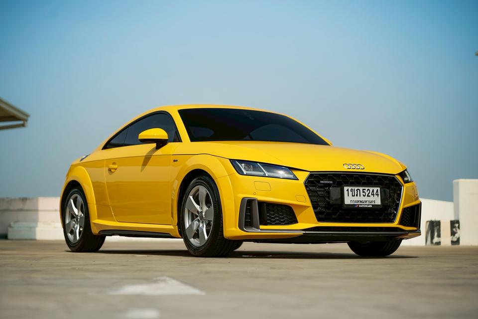 Audi TT Coupé 45 TFSI quattro S-line ปี 2019 สีเหลือง Vegas Yellow Solid= รูปย่อยที่ 3