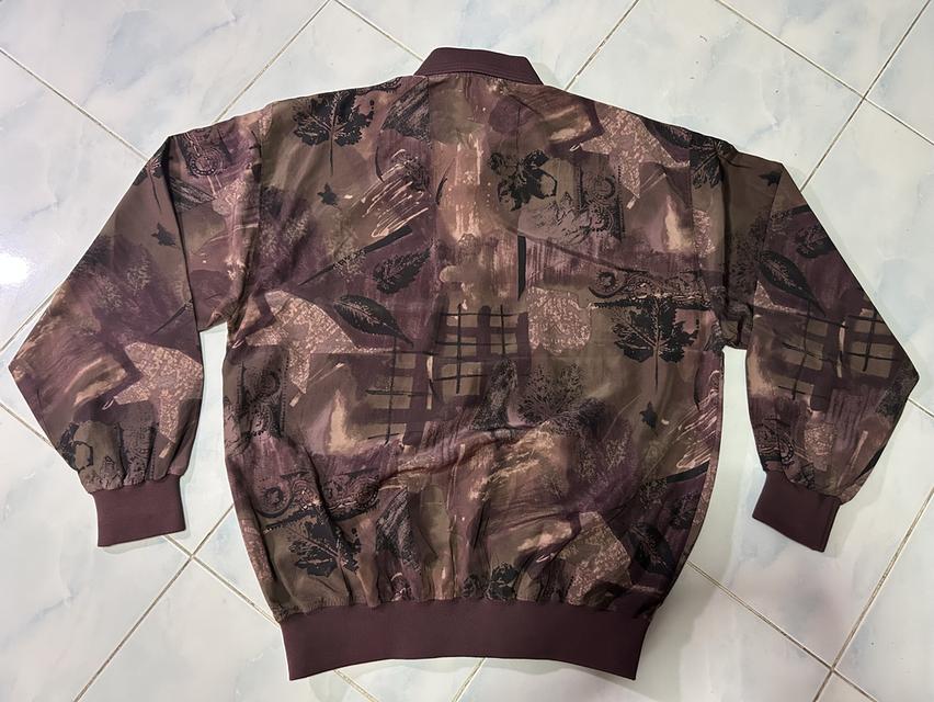 🍂 [เปิดขาย] เสื้อโปโลสเวตเตอร์วินเทจ 90s JACK DUVAN Modern - Abstract Leaf Pattern Knit Polo Shirt รูปที่ 3