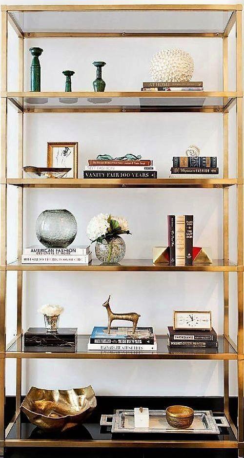 Black & Gold Shelves by Chanintr