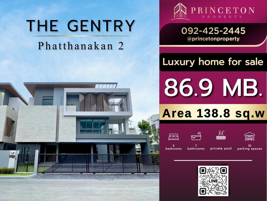 Luxury 3-Story Villa at The Gentry Phatthanakan 2 – Just 5 km to Ekkamai & Thonglor! 1