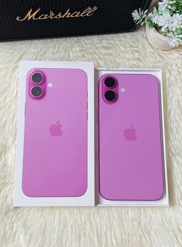 iPhone 16 Plus สีชมพูน่ารัก