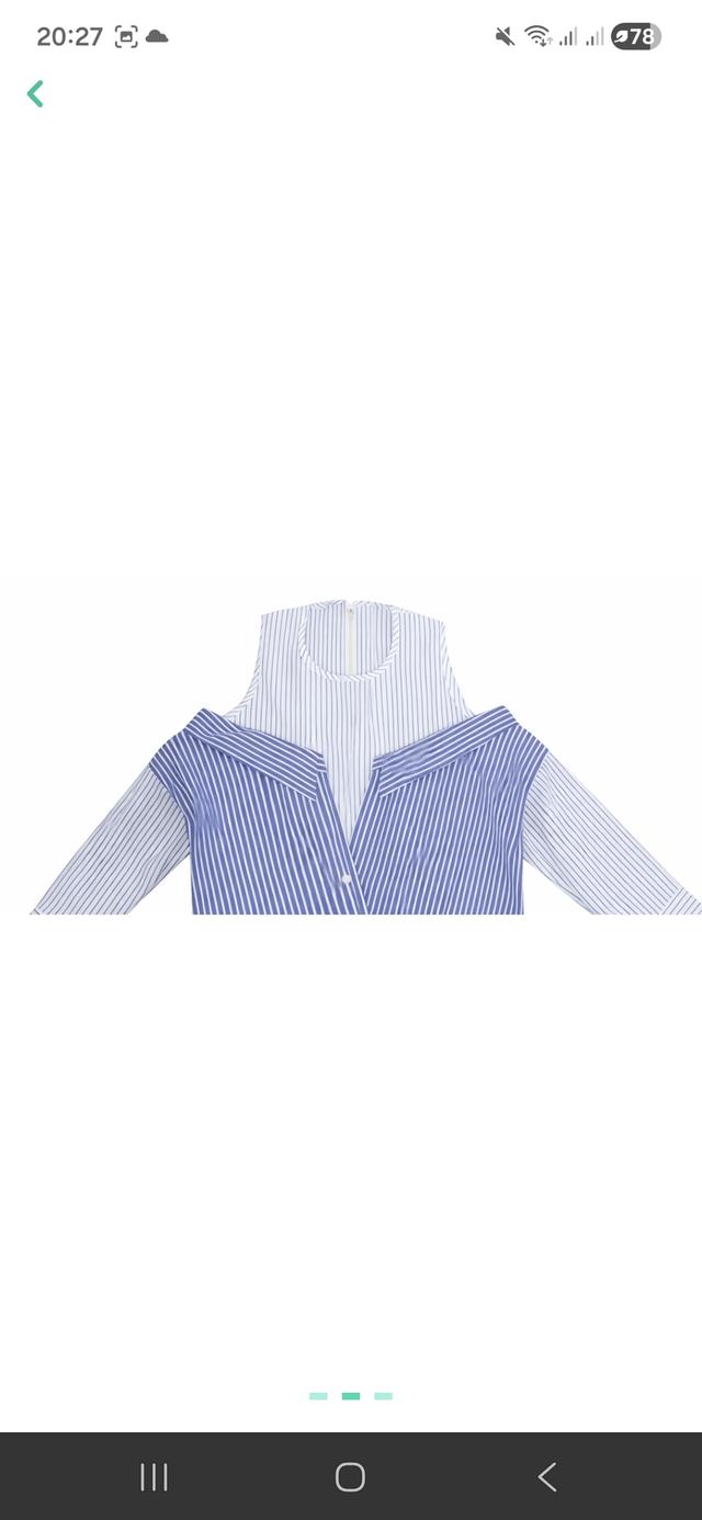 เสื้อเชิ้ตแขนยาวพร้อมซิปหลัง รูปที่ 2