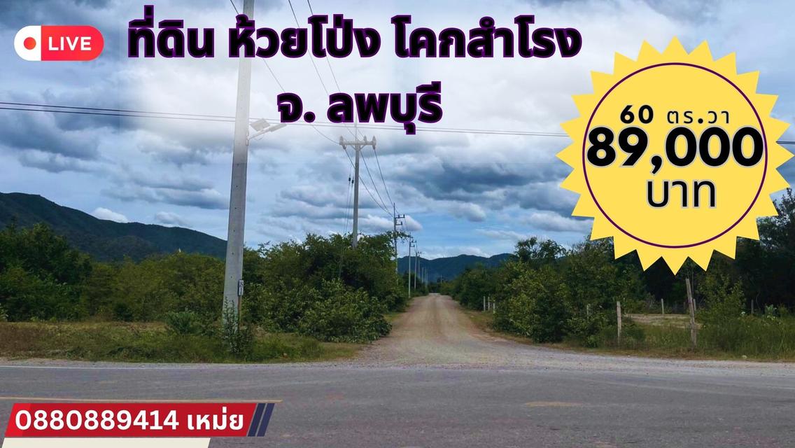 ที่ดิน ห้วยโป่ง โคกสำโรง จ. ลพบุรี