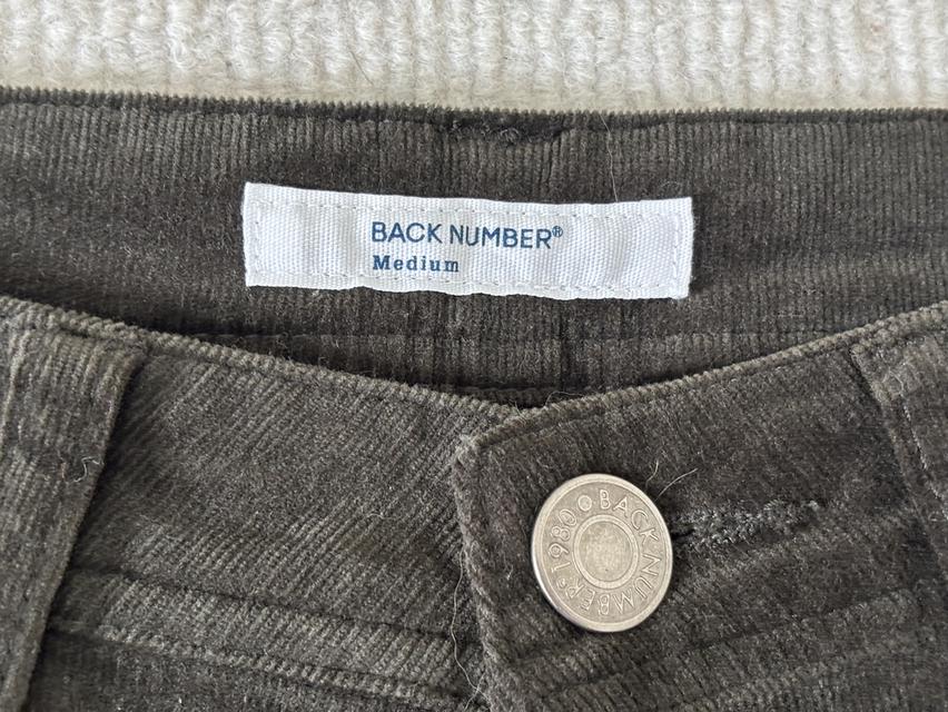 กางเกงขายาวผ้าลูกฟูกสีน้ำตาลเข้มจากแบรนด์ BACK NUMBER รูปที่ 5