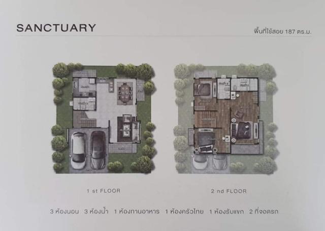 บางนา-สุขาภิบาล2 แจส ประเวศ 900 ม.บ้านเดี่ยว 2 ชั้น 4นอน ถ.อ่อนนุช13-17 3 น้ำ ใกล้รร.นานาชาติ Charter 2.8 กม.47 ตร.วา. 1 7