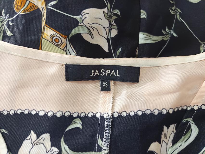 USED Jaspal - Black Floral Batwing Top | เสื้อแขนสั้นสีดำ สีชมพู เสื้อปีกค้างคาว ลายดอก คอวี ทรงใหญ่ สายฝอ แท้ มือสอง 4