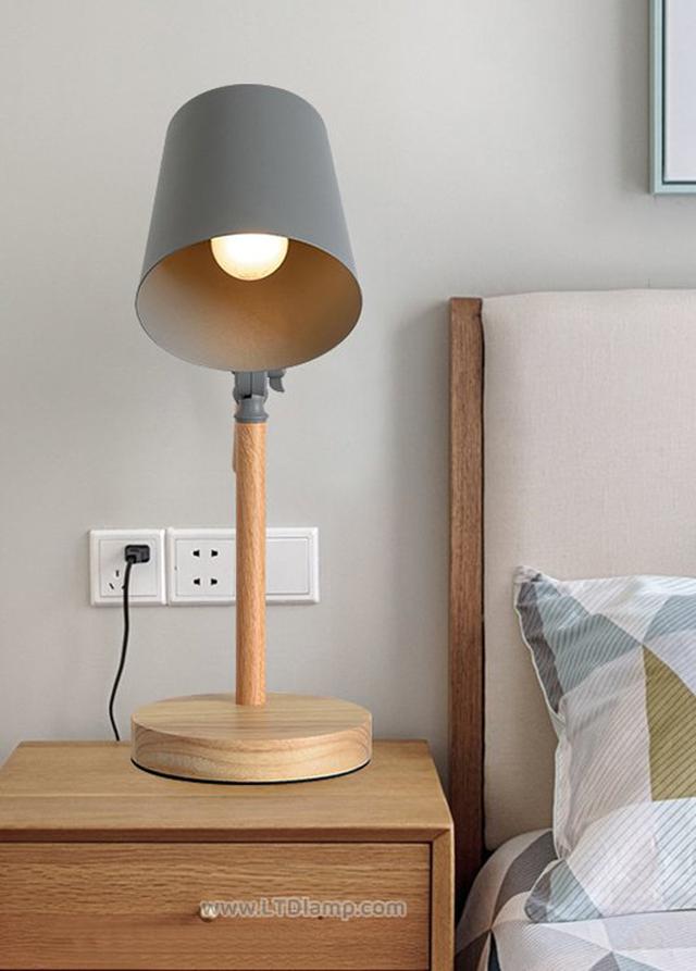 รูป โคมไฟคับบี้ โคมไฟตั้งโต๊ะ โคมไฟหัวเตียง โคมไฟตกแต่งห้องนอน โคมไฟแต่งบ้านสไตล์มินิมอล (Minimal lamp)  2