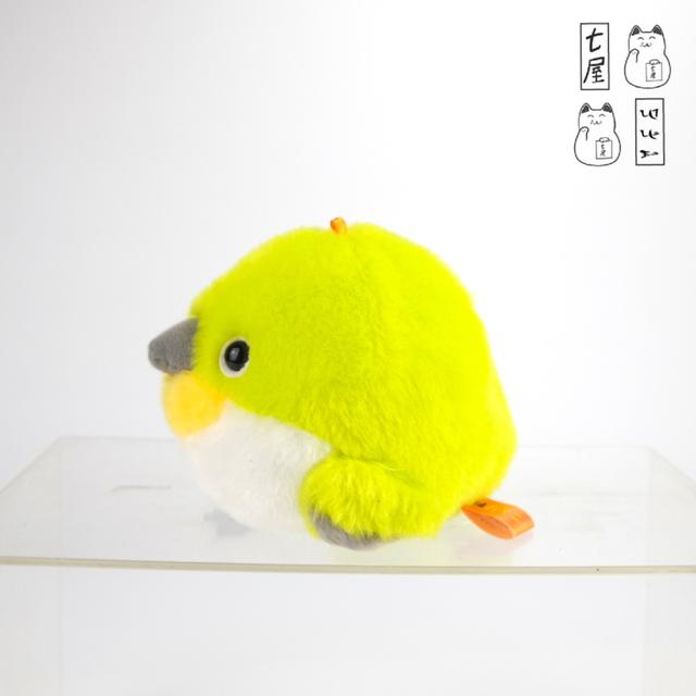 นกอ้วน・นกแว่นตาขาว 🦜 Japanese White-eye・Mejiro・AMUSE・Kotori Tai・Birds・Plush・Keychain・11 cm 🍀 รูปที่ 3