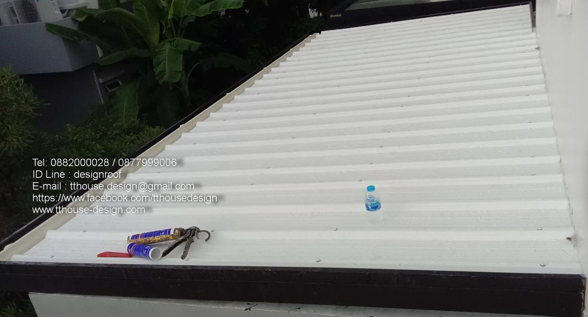 รับเหมา ต่อเติม โครงหลังคากันสาด ต่อเติมห้องครัว เทพื้นปูกระเบื้อง Line dddesign23 2