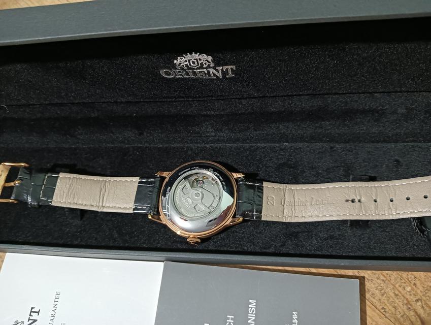 นาฬิกา oriant เรือนทอง หน้าปัดขาว