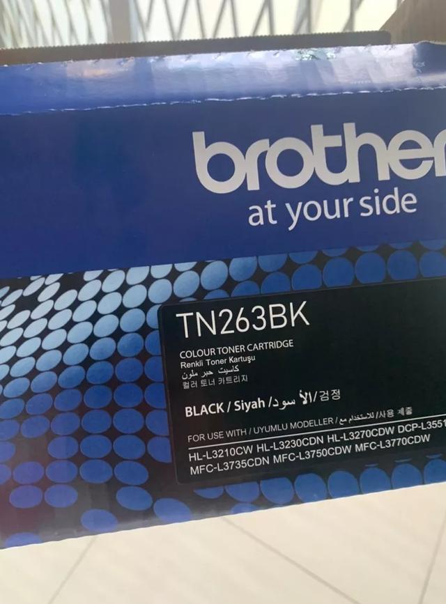 ผงหมึก สีดำ Brother TN-263BK   2