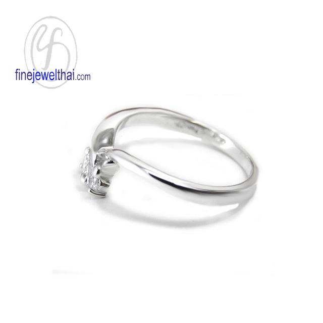 Finejewelthai-แหวนเพชร-เพชรสังเคราะห์-แหวนเงินแท้-R1185cz