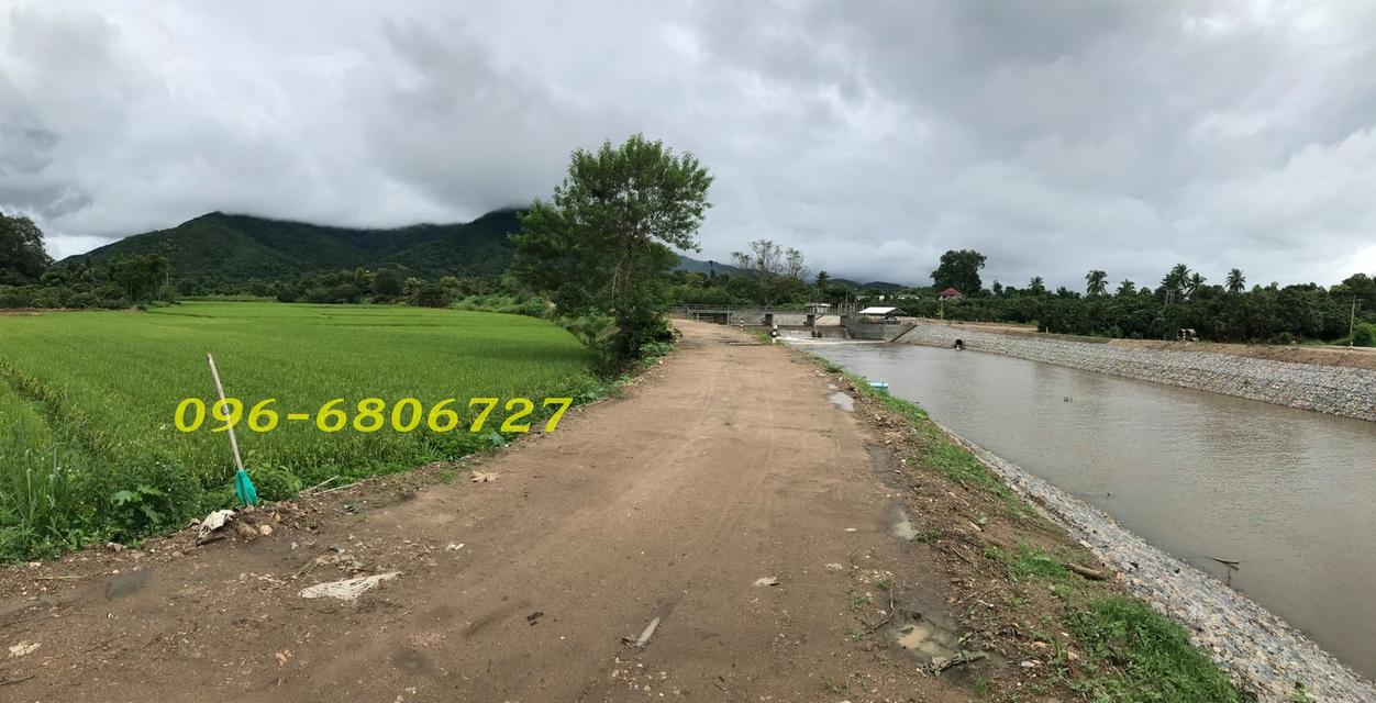 ที่นาวิวดอย ติดแม่น้ำวาง ใกล้ศูนย์ราชการ 8-3-73 ไร่ 2