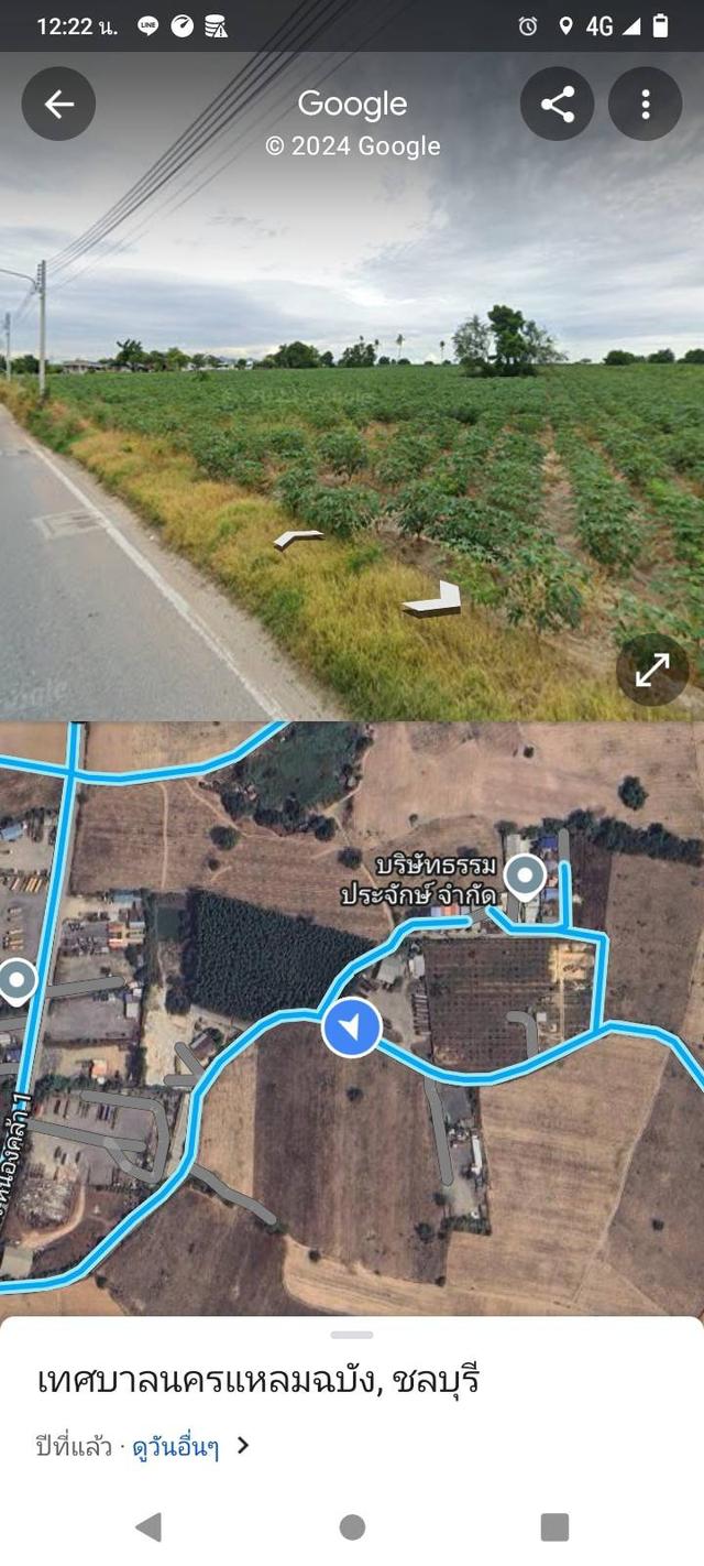 ขายที่ดินผังส้ม 82 ไร่ ใกล้ท่าเรือแหลมฉบัง ถนนดำผ่านหน้าแปลง เทรลเลอร์เข้า-ออกได้ 7