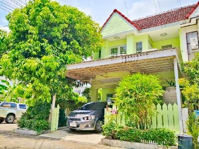 ลดครั้งที่3 MRT วัชรพล 2.7 กม.ให้เช่าทาวน์เฮาส์ห้องมุมหลังใหญ่ 2 ชั้น 34 ตร.วา.272 ตร.ม.ม.นอร์ทกรุงเทพ 5.5 กม.3นอน เพลิน