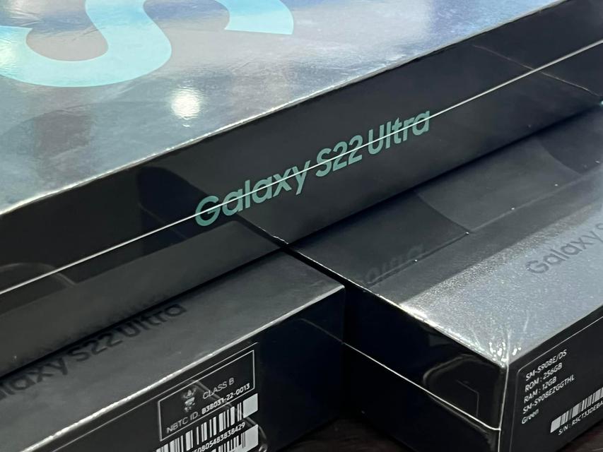 ขาย/แลก Samsung S22Ultra 12/256 Green ศูนย์ไทย ใหม่มือ1 เพียง 37,900 บาท  1