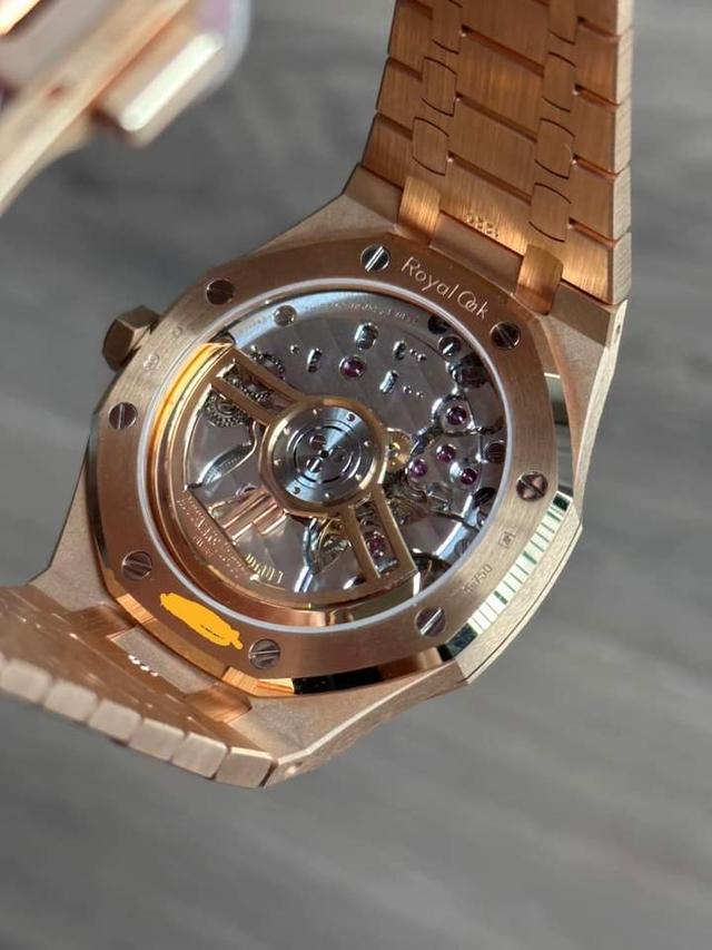 Audemars Piguet Royal Oak Black Dial Full Rosegold  3