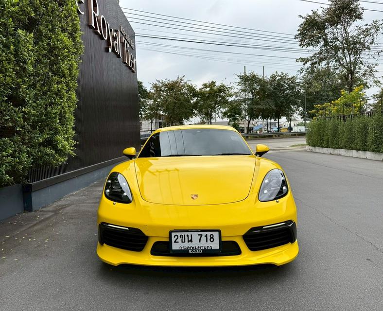 Porsche 718 Cayman สีขาว Warp เหลือง ปี 2018 จด 2019 ประวัติเข้าศูนย์ชัดเจน