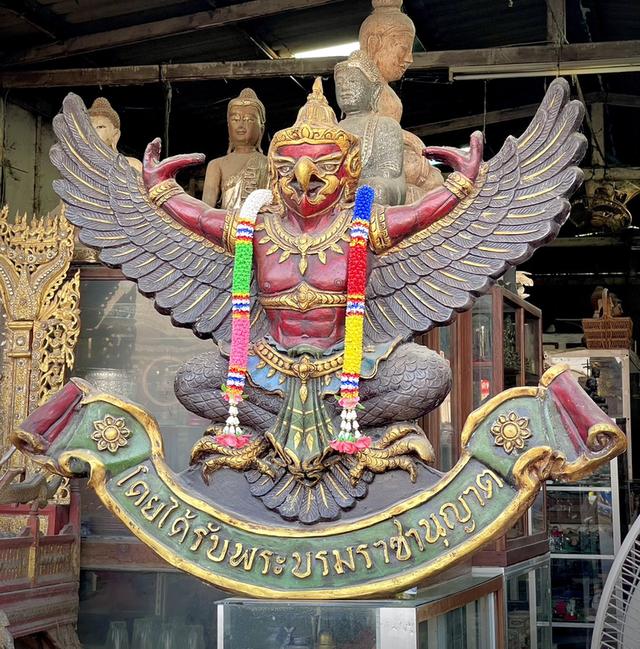 พญาครุฑสำนักงานเก่า ครุฑสำนักงาน ขนาด130ซม 7