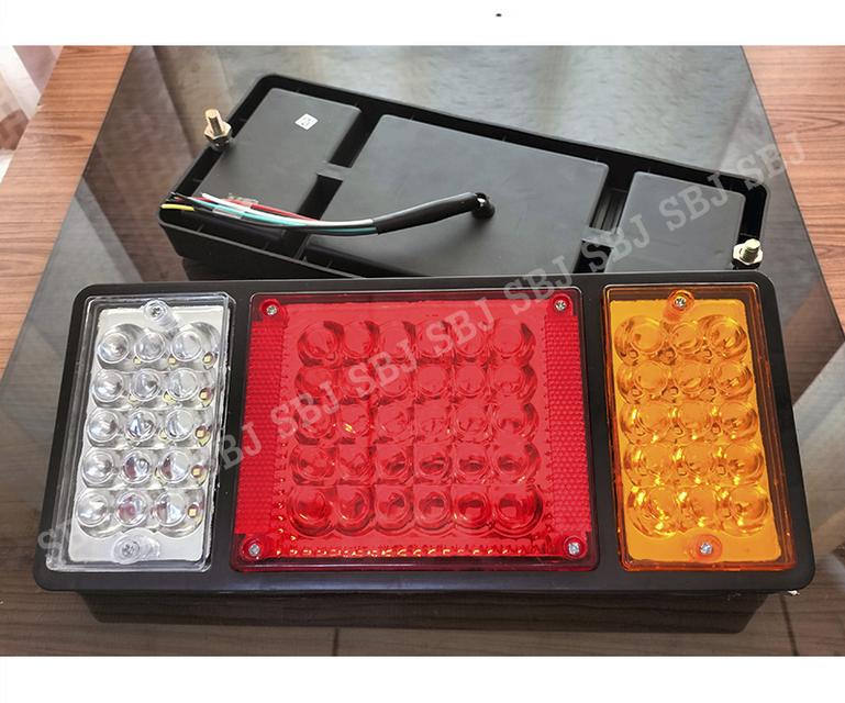 ไฟท้าย 3 ตอน ตรงรุ่น ISUZU / NPR NKR NLR  ไฟ12 และ 24V 60LED รถบรรทุก 6 ล้อ 10 ล้อ  รถเทเลอร์ และรถพ่วง รูปที่ 8