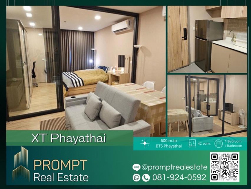 PROMPT Rent XT Phayathai 42 sqm BTSPhayathai Free แม่บ้านทำความสะอาดเดือนละครั้ง