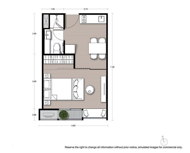 New Condo Noble Form Thonglor 32 ตารางเมตร 1 ห้องนอน ชั้น11 ทิศใต้ ตำแหน่งดีที่สุดในชั้น ราคา VVIP 2
