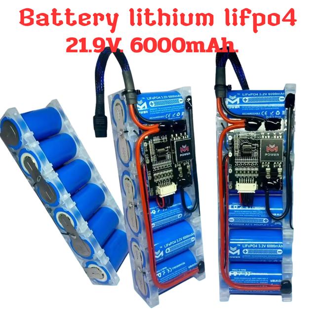 แบตเตอรี่lifepo4 21v6A Bms20A รูปที่ 9
