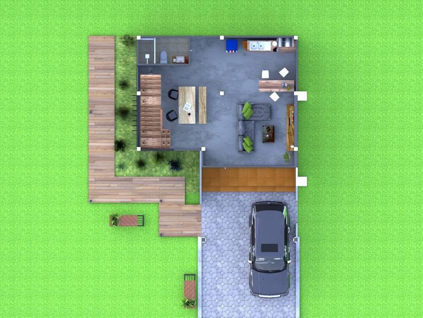 บ้านเดี่ยวทำเลทองฮวงจุ้ยดี 4